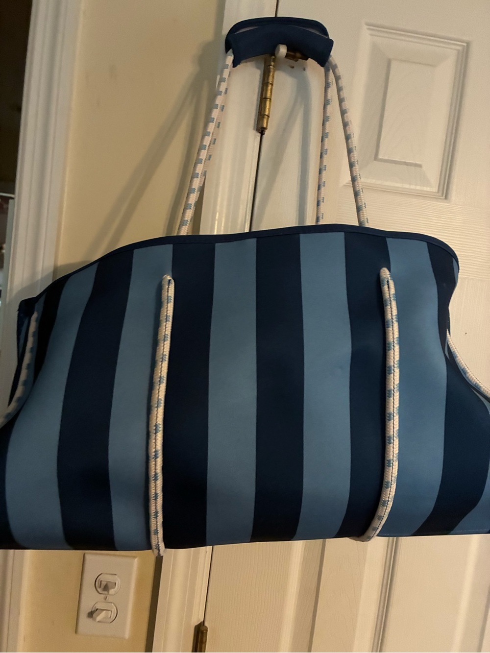 XL Beach Bag Blue Stripe - Sun Squad